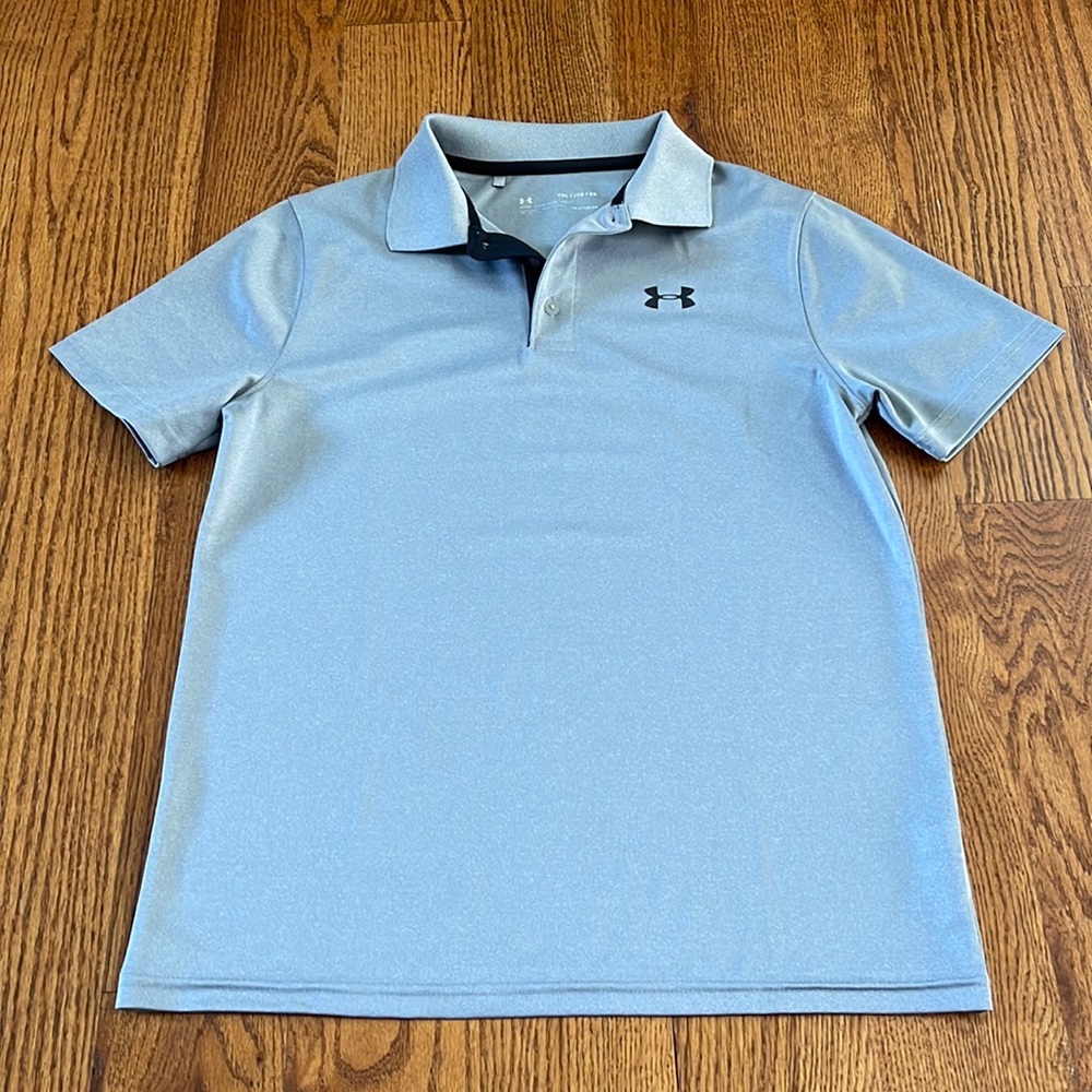 Under Armour YXL gray polo